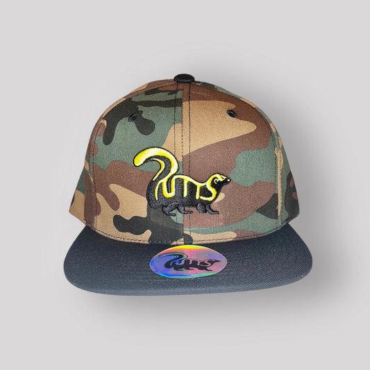 Camo/Black Snapback